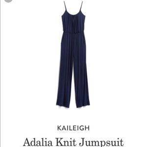 NWT - Adalia Knit Jumpsuit Navy